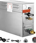 6KW Steam Generator For Home Spa Showers 220V-240V Sauna Steam Generator With Programmable Controller, 304 Stainless Steel