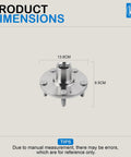 Front Wheel Hub Bearing Kit Set Of 2 Direct Fit For 2011 2015 Hyundai Elantra 2013 2017 Hyundai Elantra GT And 2012 2017 Hyundai Veloster Replacement Hubs 51720 0Q000 51750 1P000 dimensions view