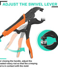 Heavy Duty Snap Fastener Tool Kit With 50 Sets Of Snaps And Rugged Pliers For Canvas Tarps Tents Awnings Clothing Leather