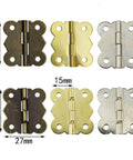 Miniature Butterfly Hinge Set For Dollhouses And Tiny Boxes Gold Silver Bronze 29mm X 27mm 10Pcs Or 20Pcs
