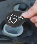 Windshield Washer Fluid Reservoir Cap Replacement For Buick LaCrosse Regal Verano Encore Enclave CTS ATS XTS SRX Black Direct Fit
