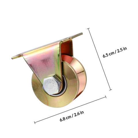 Heavy Duty V Type Groove Wheel Pulley Block for Sliding Gates and Industrial Doors 50 Volt Track Roller, side view
