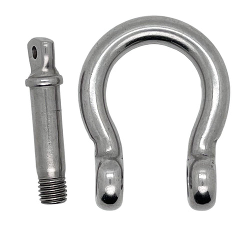 Beefy Heavy Duty Half Inch Screw Pin Anchor Shackle Set 304 Stainless Steel 12mm Bolt Pin Shackles For Chains And Wire Rope Rugged