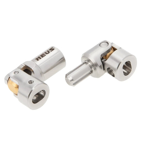 Tough As Nails Stainless Steel Driveshaft And Universal Joint Upgrade For Redcat Ascent 18 Apex featuring detailed spline coupling design.