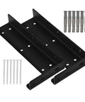 Heavy Duty Floating Shelf Brackets Set Of 2 Wall Mounted Invisible Iron Supports For 3cm Thick Panels with screws and anchors