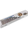 Rock Solid Heavy Duty Wood Furniture Corner Braces Stainless Steel Mending Plates With Screws 4 Pack in storage case with screws.