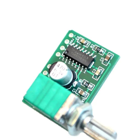 Close-up of PAM8403 Mini 5V Digital Amplifier Board with Switch Potentiometer USB Powered Audio Amplifier Module