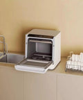 No Hookup Countertop Dishwasher That Sets Up In Minutes And Cranks Out Immaculate Loads Daily On Countertop With Open Door