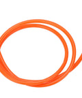 Heavy Duty TPU Air Hose Flexes Like A Champ Built Tough To Handle High Pressure Without Kinking Clear Resilient Tubing, orange hose.