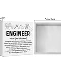 Engineer Decor Wooden Box Sign For Home Office Shelf Or Table Nerdy Yet Cool Gift For Civil Software Mechanical Electrical Engineers