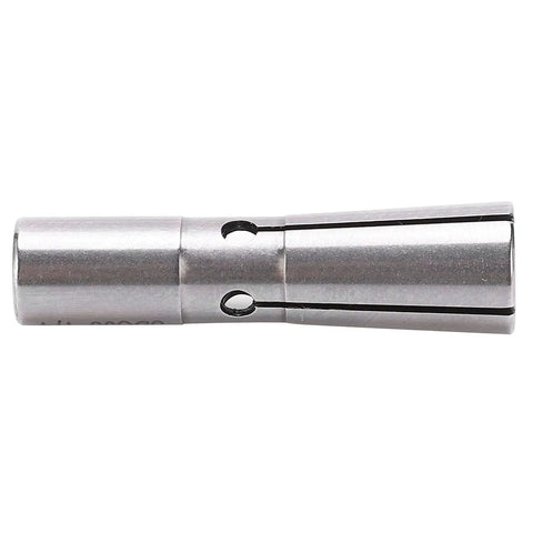 High Force Lathe Chuck Pull Back Collet SDC06-1/4 steel collet showing ridges, designed for secure clamping in heavy duty machining.