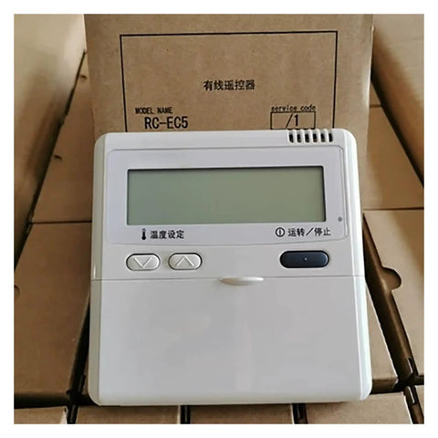Pro Grade Central Air Conditioning Wire Controller And Control Panel For Mitsubishi RC-EC5 Multi-Online PJA502A800BD Main Control Panel With Precise Temperature Control, Ergonomic Buttons, Large Backlit Screen, And Long Remote Range For Big Spaces, white RC-EC5 unit