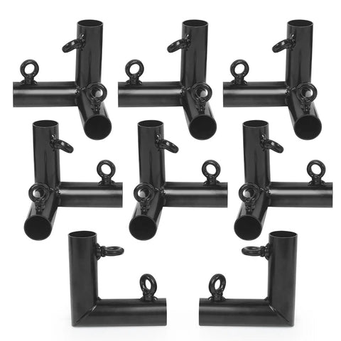 One And Three Eighths Inch Golf Simulator Enclosure Corner Kit 8 Pack No Weld Heavy Duty Frame Fittings For One Inch EMT Conduit