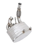 Beefy Exhaust Valved Mufflers For Porsche 911 996 Carrera 1998 2004 With Remote Valve Control Rear Silencers Pair includes fittings and hardware.