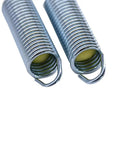 Heavy Duty Recliner Tension Spring Replacement 4.5 Inch Hook To Hook For Sofa Chair Bed Mechanism Silver coil close-up view