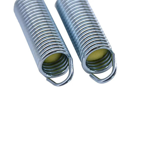 Heavy Duty Recliner Tension Spring Replacement 4.5 Inch Hook To Hook For Sofa Chair Bed Mechanism Silver coil close-up view