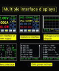 Buck Boost DC Adjustable Voltage Regulator Power Supply Module With 1.8 Inch LCD Display multiple interfaces shown
