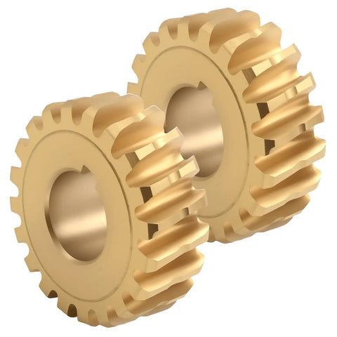 2 Pack Worm Gear Replacement For Craftsman Yard Man MTD Snowblowers Heavy Duty Durable Spline Gear Replaces 717 04861 917 04861