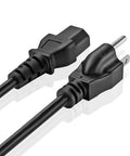 Closeup of 15 Foot AC Power Cord For Williams Overture 2 88 Key Console Digital Piano Non OEM UL RoHS Certified High Quality Spare Cable.