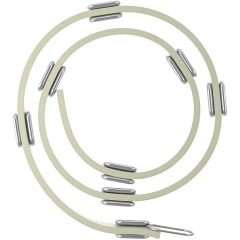 Adjustable Brake Lathe Silencer Band For Ventilated Rotors Fits AMMCO 6920 Displayed Coiled on White Background