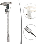 Micpointik Digital Caliper 0-150mm showing stainless steel design, precise display, and detailed measurement scale.