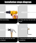 Installation steps for Anti Tip Furniture Anchors Set 24 Pieces Stainless Steel Wall Anchors For Baby Proofing And Home Safety