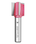 Heavy Duty Straight Router Bit Featuring Heat Treated Tungsten Carbide Blades, 1/2 inch size, designed for precision trim and edge shaping.