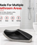 Beard Hair Catcher Sponge For No Mess Sinks And Bathroom Cleanup displayed in a bathroom on a countertop