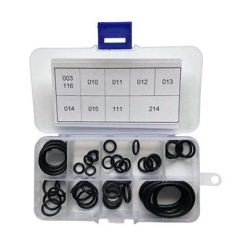 50 Pcs Black Silicone Gasket Replacement Set For Diving Hoses And Tanks Valves Regulators Seal Rings In 10 Size For Scuba Gear