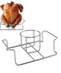 Premium Stainless Steel Beer Can Chicken Roaster Stand For Grill And Smoker With Handle Fits Regular 12 Ounce Cans Secure Bottom Crossbar
