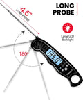 Ultra Fast Instant Read Digital Meat Thermometer with Backlit LCD Waterproof Probe for Grilling BBQ Smoking Candy Deep Frying