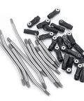 Stainless Steel Link Rod And Linkage Upgrade Kit For 313mm Wheelbase TRX4 1X10 RC Crawler Beefed Up Suspension Durable Wear Resistant