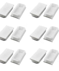 12 Pack White Square Tube Plugs For Furniture Legs And Frame Ends, PP Inserts To Cap Hollow Tubes And Pipe Openings, Home Repair And DIY Furniture Projects