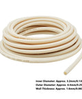 Coiled BPT Tube 3.2 By 6.4 mm Silicone Hose For Peristaltic Pumps Acid And Alkali Resistant Lab Tubing, 1 Meter Length