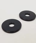 Pair of black washers from Complete Heavy-Duty Clutch Pushrod Bearing Kit For 1984-2017 Big Twin EVO And Twin Cam