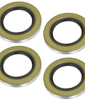 Double Lip Heavy Duty Trailer Wheel Hub Grease Seals 2.25 In ID X 3.376 In OD Pack Of 4 For 5200 To 7000 Lb Axles D42 RV Boat