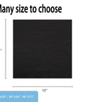 Heavy Duty High Temp Welding Blanket 12x12 Inches, 6mm Thick Felt Carbon Fiber Shield for Heat Protection during welding, shown as square mat