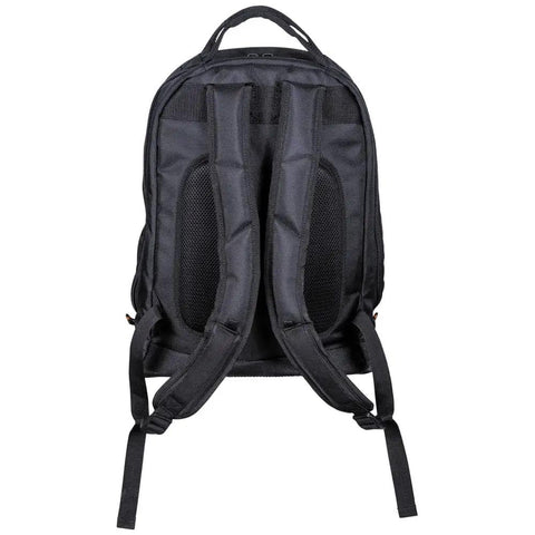 Back view of Beefy Heavy Duty Tool Backpack For Tradesmen With 35 Pockets Pro Organizer For Hand Tools And Gear 1680D Ballistic Weave