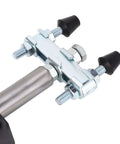 Close-up of Beefy Double Head Push Pull Clamp, 2500kg Capacity and 75mm Stroke, showing bolts and rubber ends