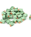 4 Pin 2 Position 2.54mm Pitch Spring Terminal Block Connectors For PCB Mounting 150V 2A Rating Pack of 25