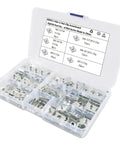 Knockout Deal 80 Pcs Automotive Screws Plastic Push Rivets Fender Bumper Panel Clips Self Locking Retainer Fasteners For Your Whip And Truck Assorted Sizes 4 5 6 Mm Durable Trim Hooks Nailed It Every Time in a clear plastic storage case.
