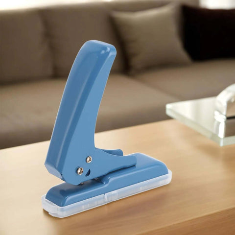 Compact Five Point Five Millimeter Hole Puncher Built Tough Metal Handheld Punch for paper crafts on desk