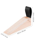 Set Of 4 Wooden Door Stoppers With Non Slip Anti Skid Pads Heavy Duty Door Stop Base Protect Floors Wedge Door Holders