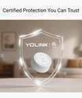 Photoelectric Smoke Alarm With App Alerts, Smart Smoke Detector, Self Test, UL217 10th Edition And CAN ULC S531 Certified, Hub Required, Keeps Your Home Safe With Instant App SMS Or Email Alerts on shield graphic