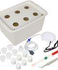 DIY Indoor Hydroponics Grow Kit With Self Watering System Includes Planting Box Buoy Air Pump Bubble Stone Planting Baskets And Sponges