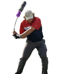 Golfer using Whip Shaft Tempo Golf Trainer With Flexible Shaft For Tempo Swing Training And Speed Boost, Air Resistance Warm Up Tool