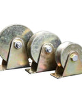 Heavy Duty Stainless Steel Caster Wheel Set Four Pack For Sliding Door Tracks U Type 60mm Bearing Pulleys Rollers Rigid Durable Hardware