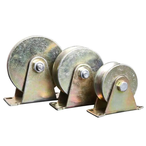 Heavy Duty Stainless Steel Caster Wheel Set Four Pack For Sliding Door Tracks U Type 60mm Bearing Pulleys Rollers Rigid Durable Hardware