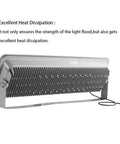 Top Shelf 10 Pack 1000W Led Flood Lights Ip65 Waterproof Outdoor Security Wall Lamps 6000K Daylight White heavy-duty fixture with heat dissipation fins.