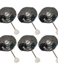 Six Pack Quartz Watch Movement Repair Kit With Metal Clock Mechanism Parts For DIY Watchmaking And Replacement Easy Installation And Stable Performance 3.94 Inch Silver Tone showing six metal mechanisms